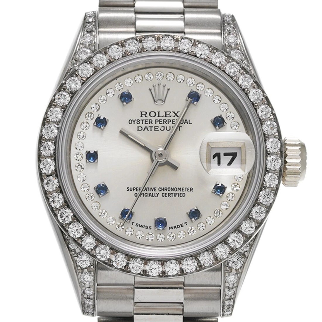 ROLEX DATEJUST SILVER WATCH - 4