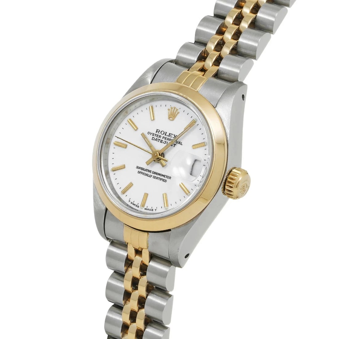 ROLEX DATEJUST WHITE WATCH - 2