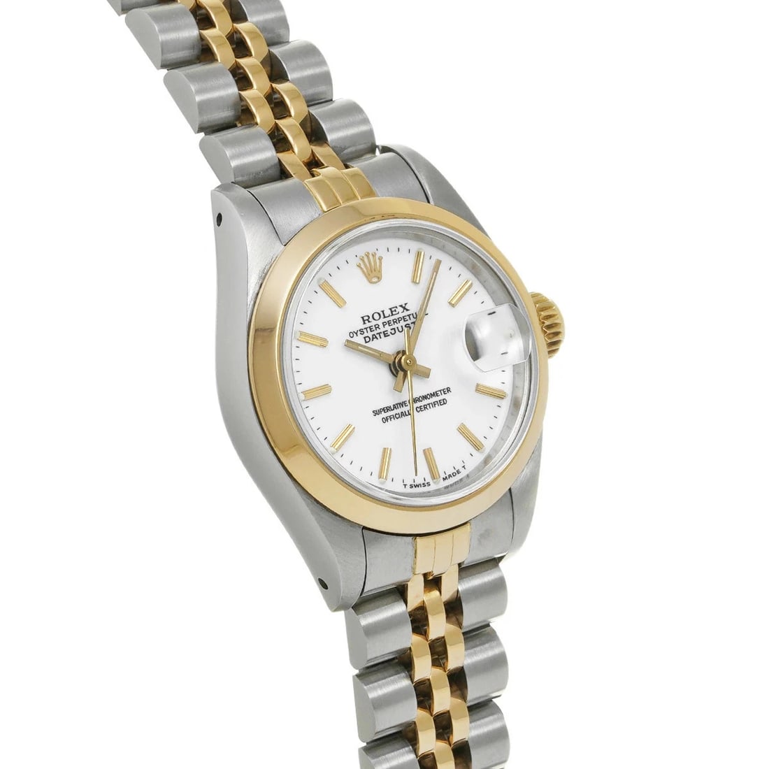 ROLEX DATEJUST WHITE WATCH - 3