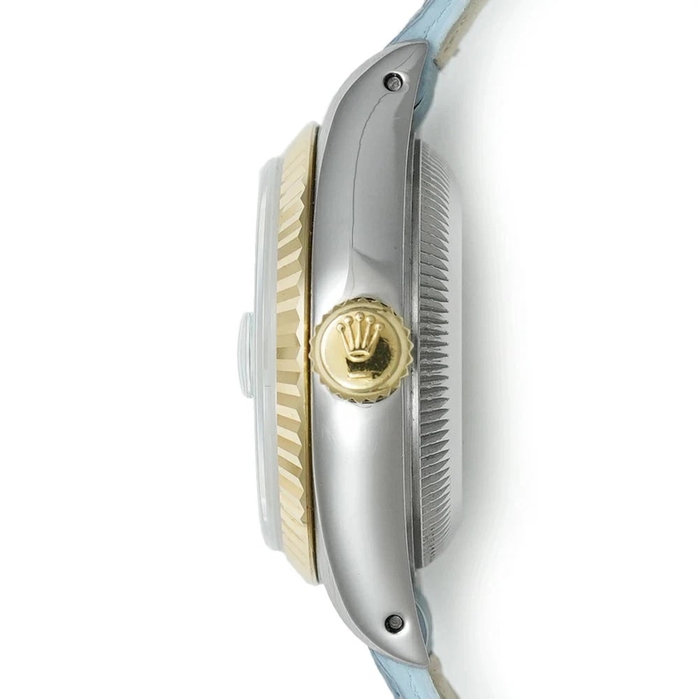 ROLEX DATEJUST BLUE WATCH - 2