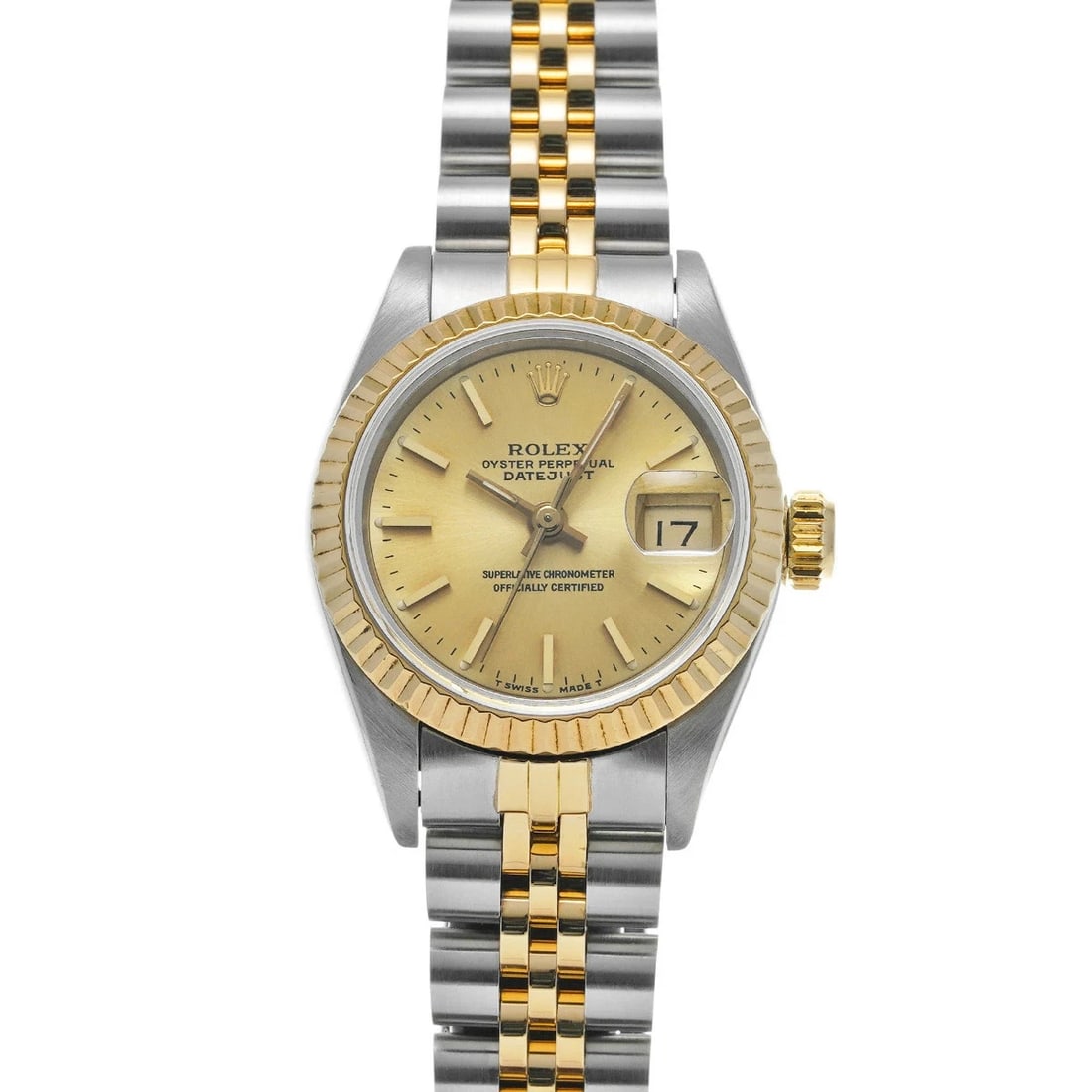 ROLEX DATEJUST WATCH: ROLEX Datejust Watch Brand: ROLEX Type: N/A Material: Band Material Stainless, Case Material Sapphire Crystal Color: Band Color N/A Size: Band Size 16cm, Case Size 26×26mm Accessories: None