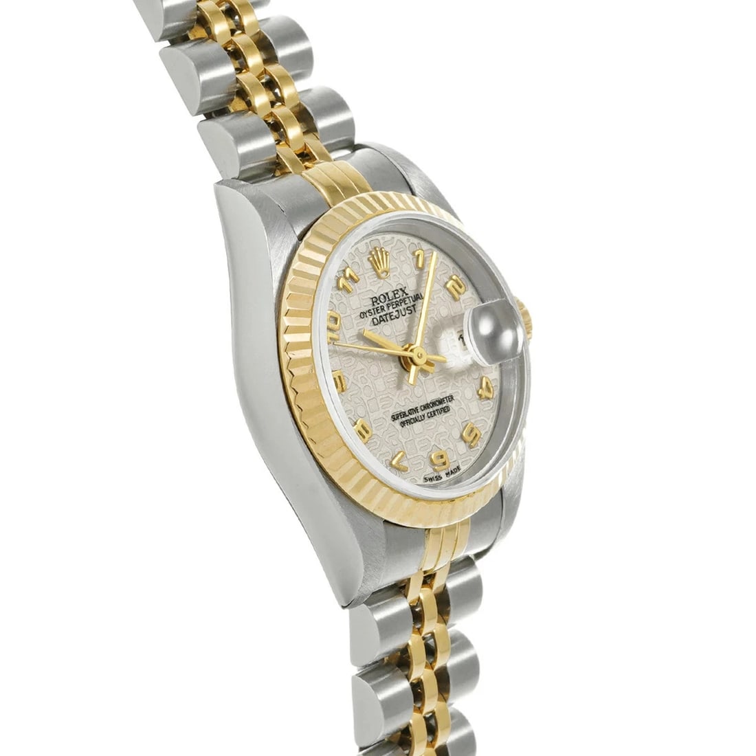 ROLEX DATEJUST IVORY WATCH - 3