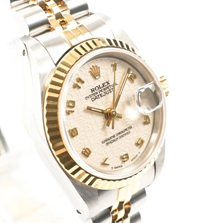 ROLEX DATEJUST IVORY WATCH - 2