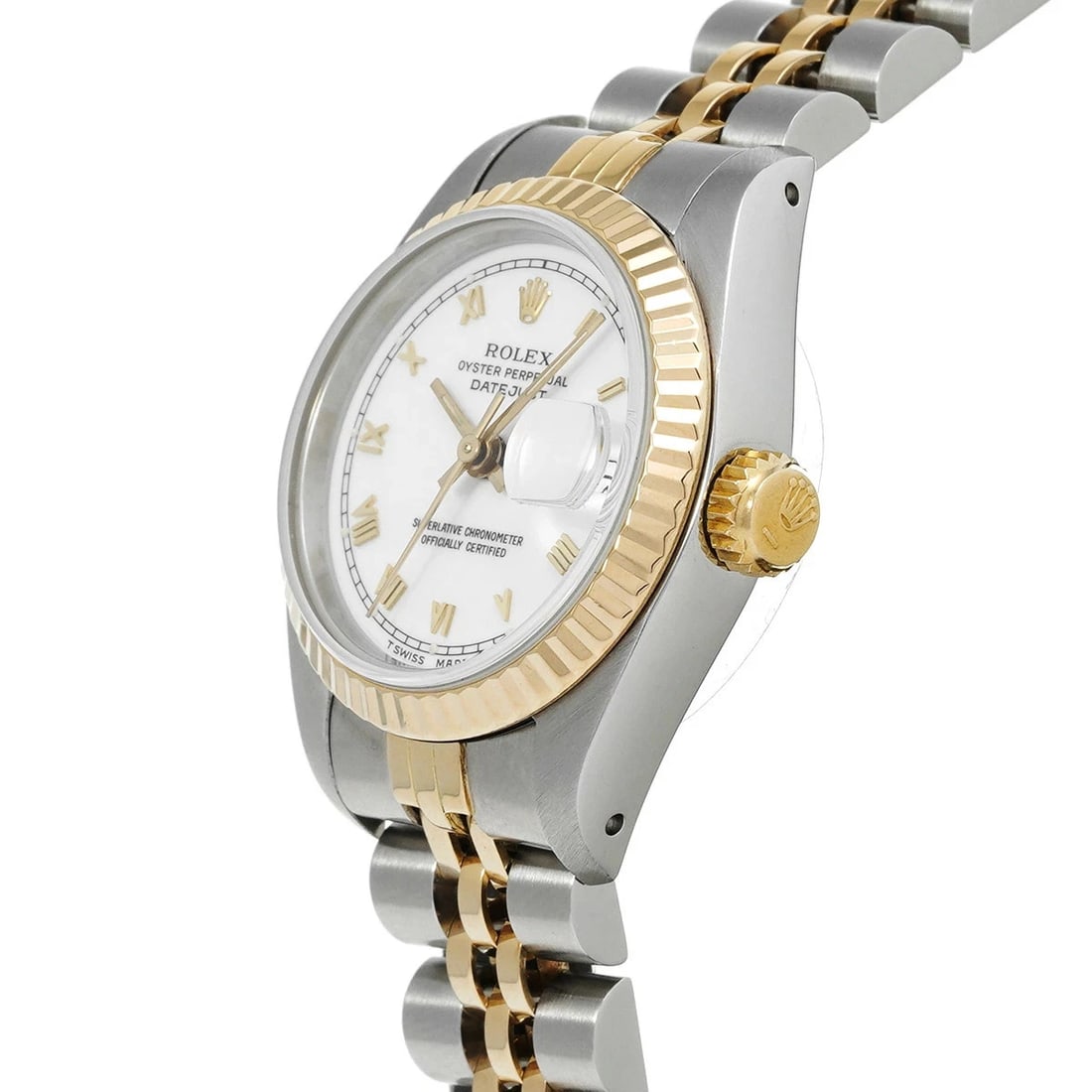 ROLEX DATEJUST WHITE WATCH - 2