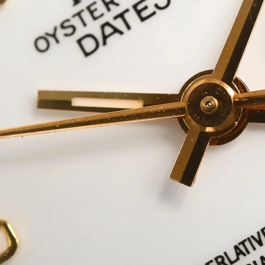 ROLEX DATEJUST WHITE WATCH - 4