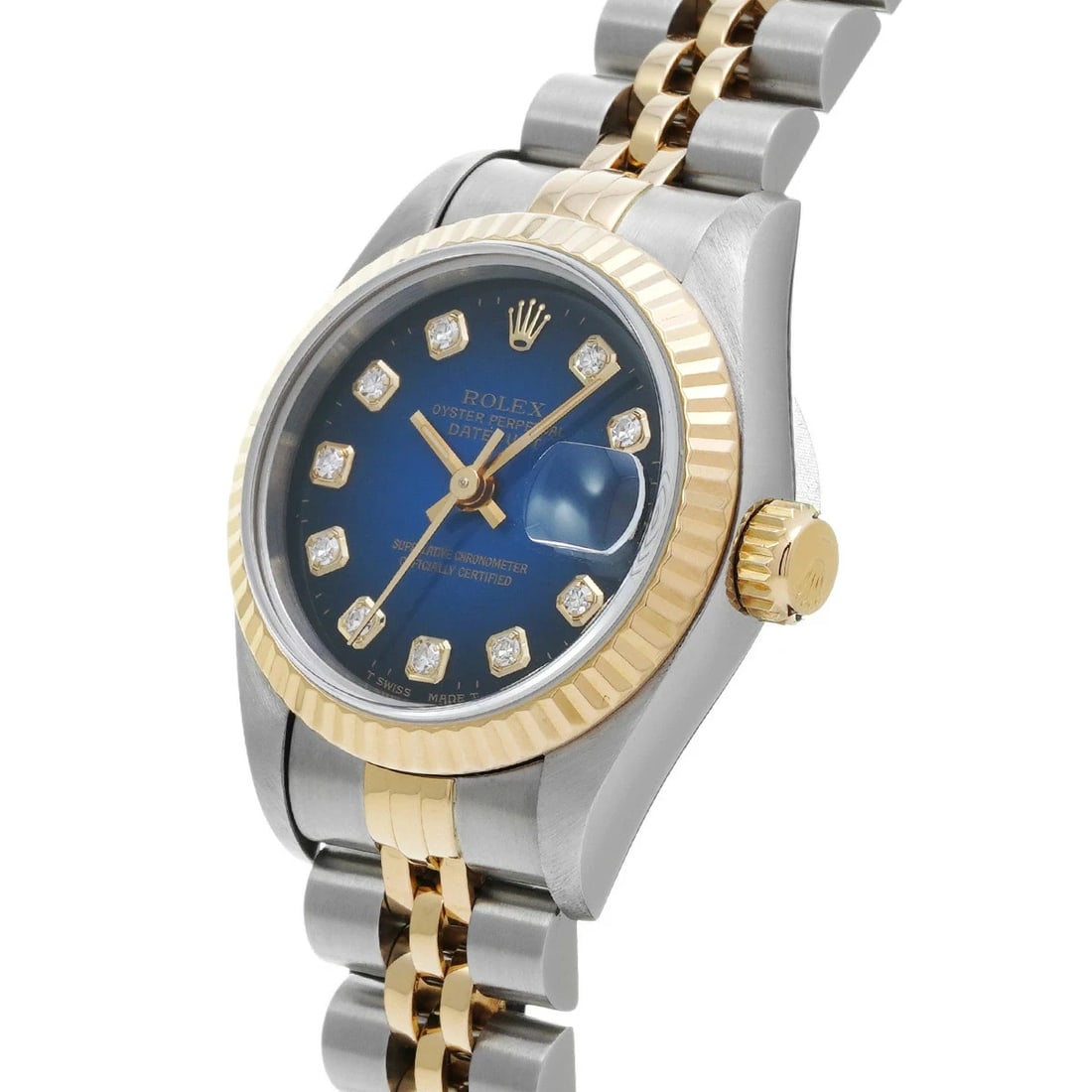 ROLEX DATEJUST BLUE WATCH - 2