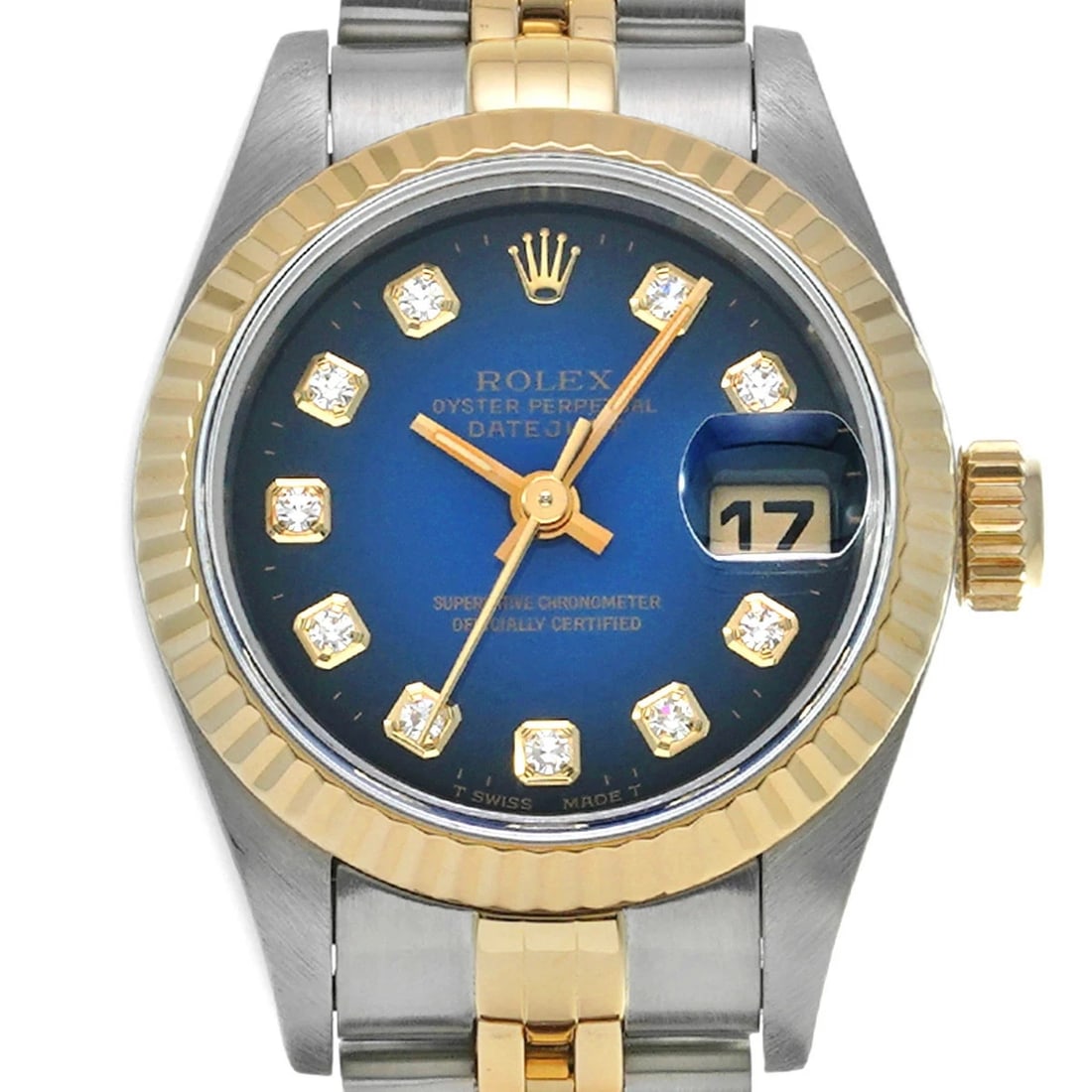 ROLEX DATEJUST BLUE WATCH - 5
