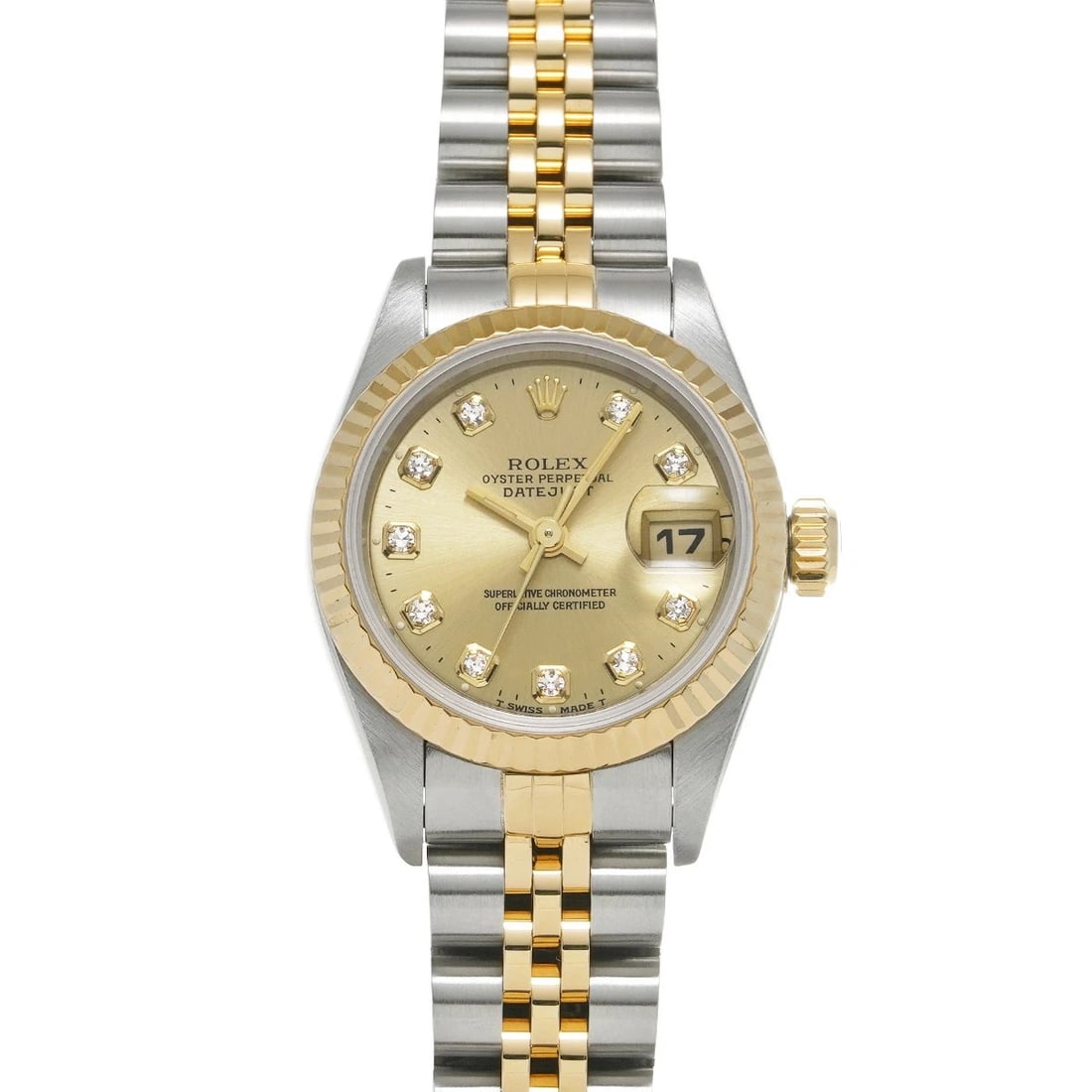 ROLEX DATEJUST WATCH: ROLEX Datejust Watch Brand: ROLEX Type: N/A Material: Band Material Stainless, Case Material Sapphire Crystal Color: Band Color N/A Size: Band Size none, Case Size 26×26mm Accessories: None