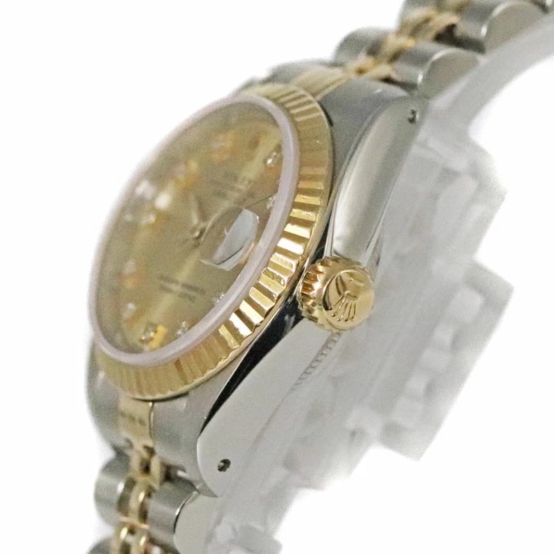 ROLEX DATEJUST GOLD WATCH - 2