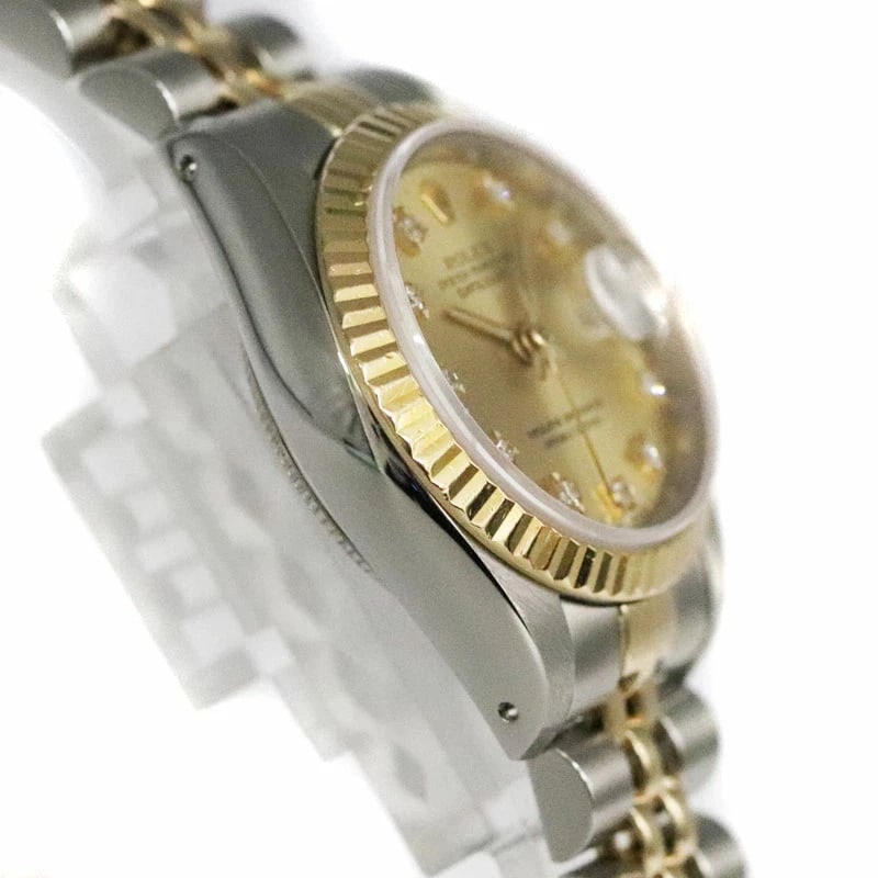 ROLEX DATEJUST GOLD WATCH - 3