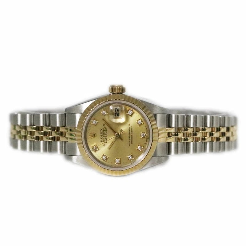 ROLEX DATEJUST GOLD WATCH - 6