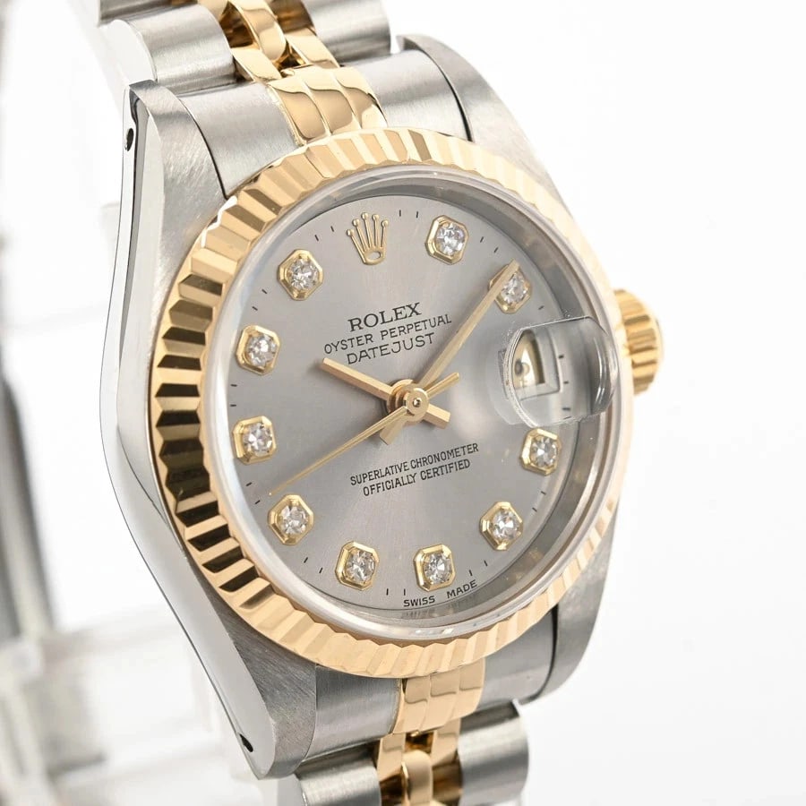 ROLEX DATEJUST GRAY WATCH - 4