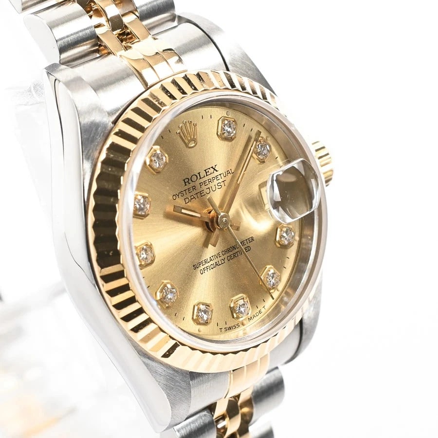ROLEX DATEJUST YELLOW WATCH - 2