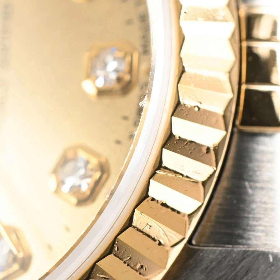 ROLEX DATEJUST YELLOW WATCH - 4