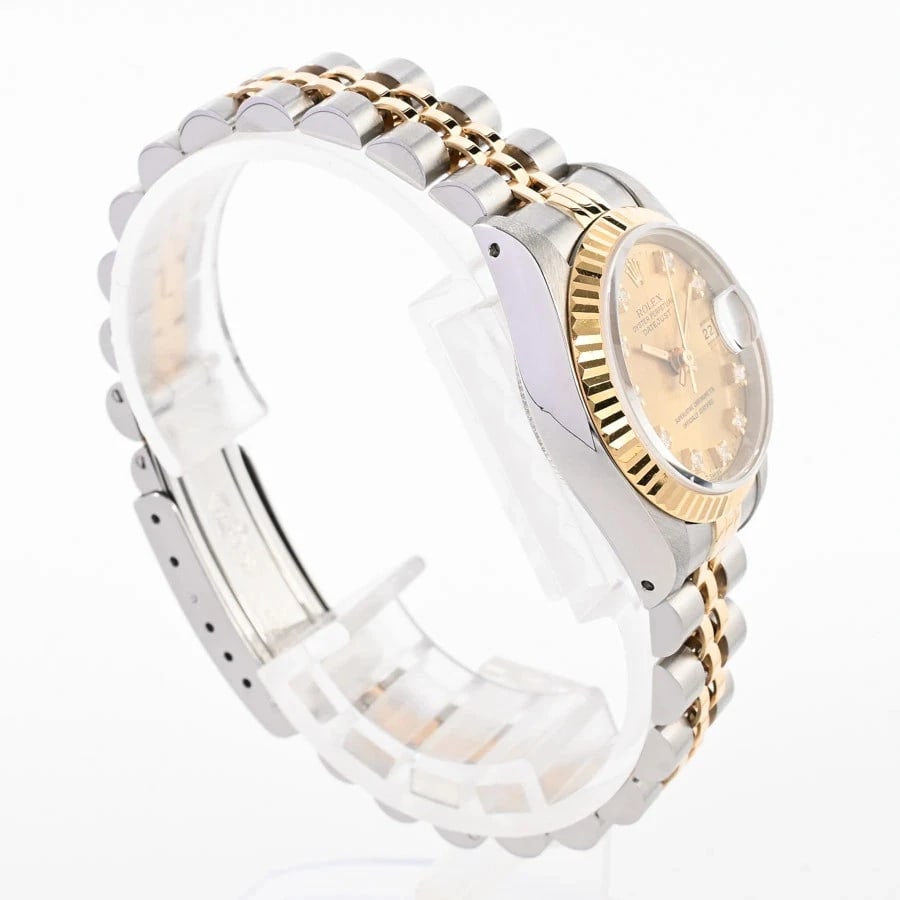 ROLEX DATEJUST YELLOW WATCH - 2