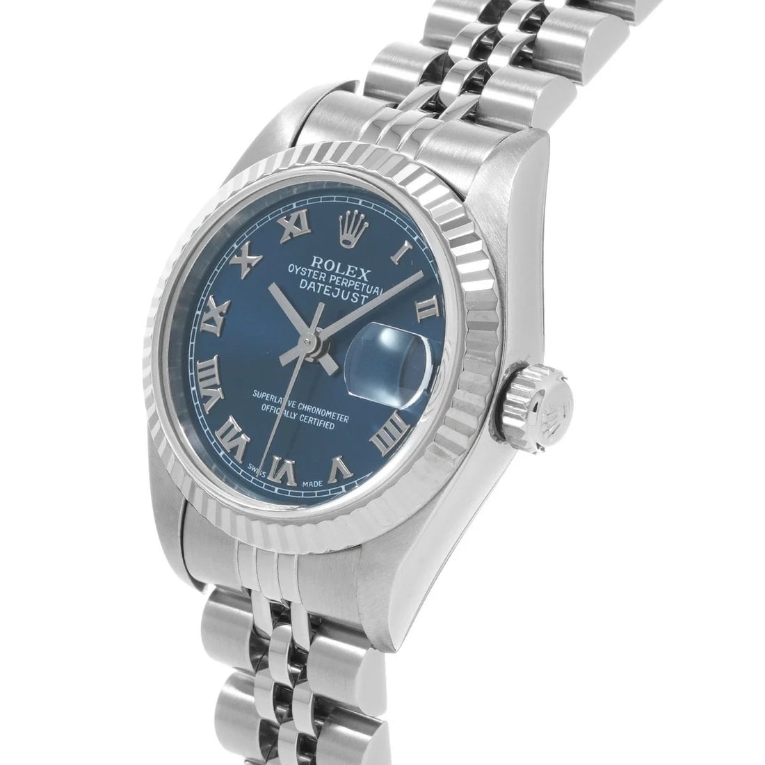 ROLEX DATEJUST BLUE WATCH - 2