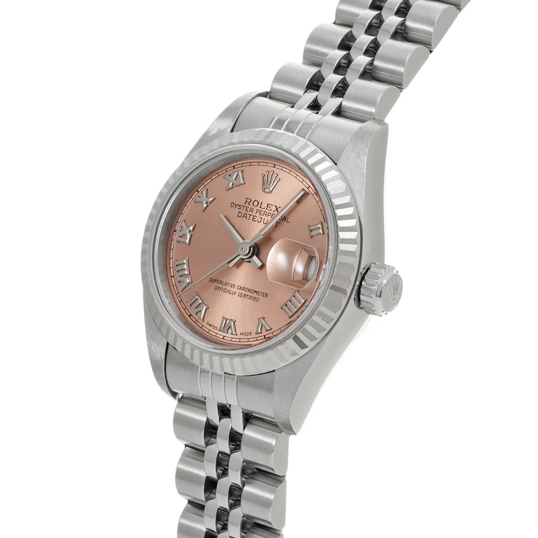 ROLEX DATEJUST PINK WATCH - 2