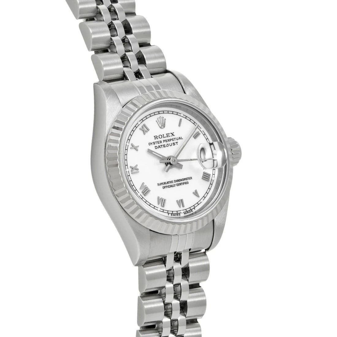 ROLEX DATEJUST WHITE WATCH - 3
