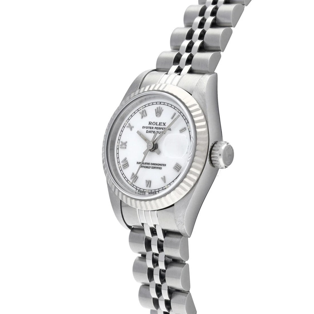 ROLEX DATEJUST WHITE WATCH - 2