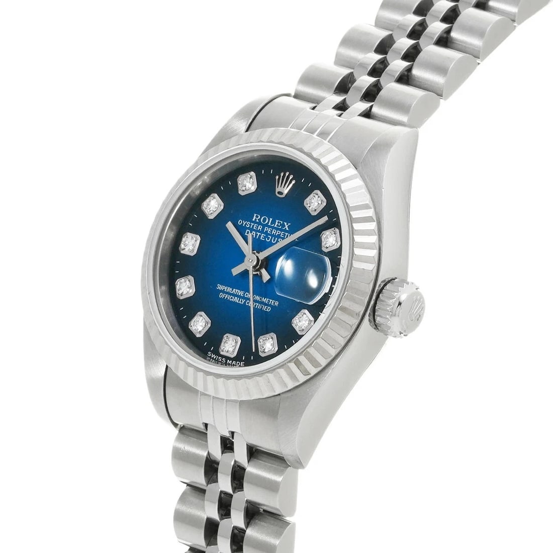 ROLEX DATEJUST BLUE WATCH - 2