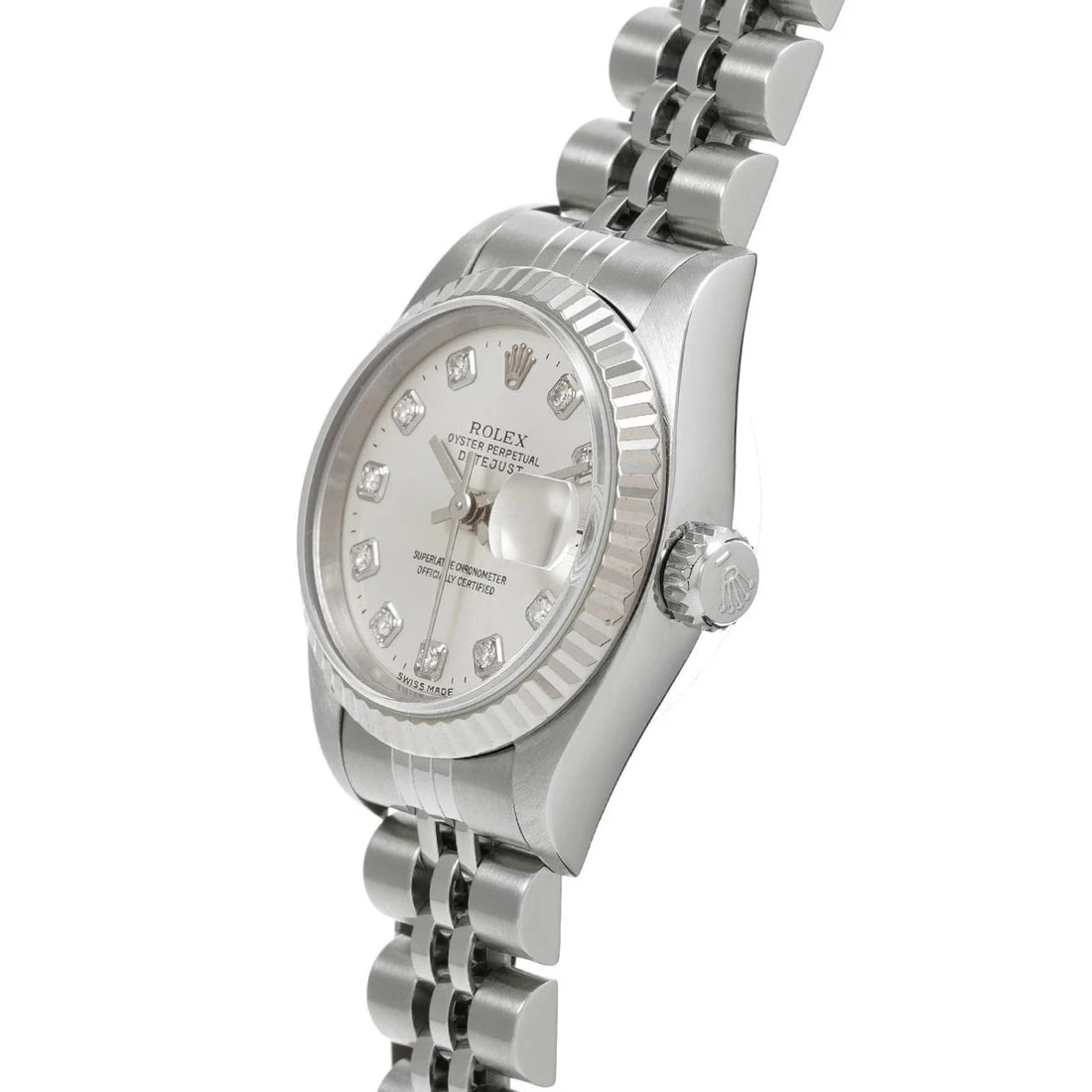 ROLEX DATEJUST SILVER WATCH - 2