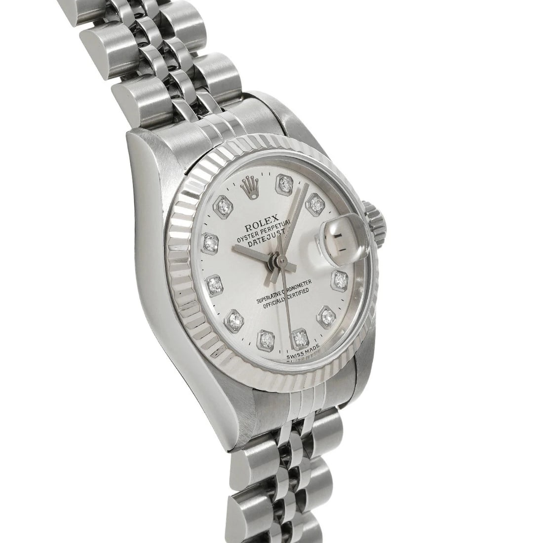 ROLEX DATEJUST SILVER WATCH - 3