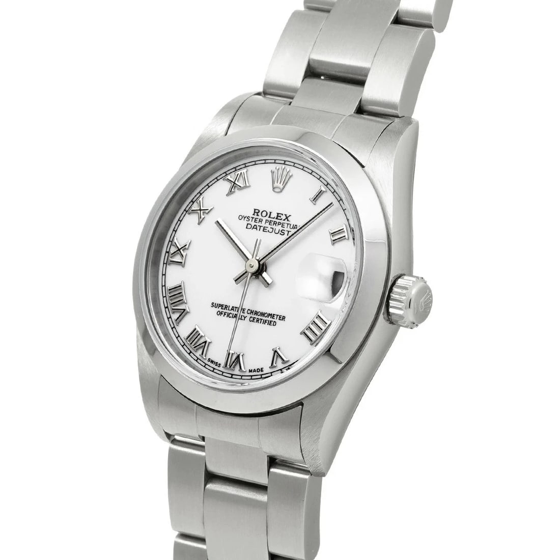 ROLEX DATEJUST WHITE WATCH - 2