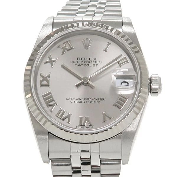 ROLEX DATEJUST WATCH: ROLEX Datejust Watch Brand: ROLEX Type: N/A Material: Band Material Ss Stainless Steel / Wg White Gold, Case Material N/A Color: Band Color N/A Size: Band Size none, Case Size 31mm Accessories: N