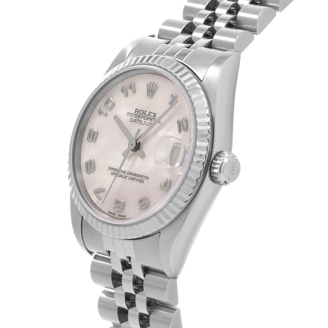 ROLEX DATEJUST PINK WATCH - 2