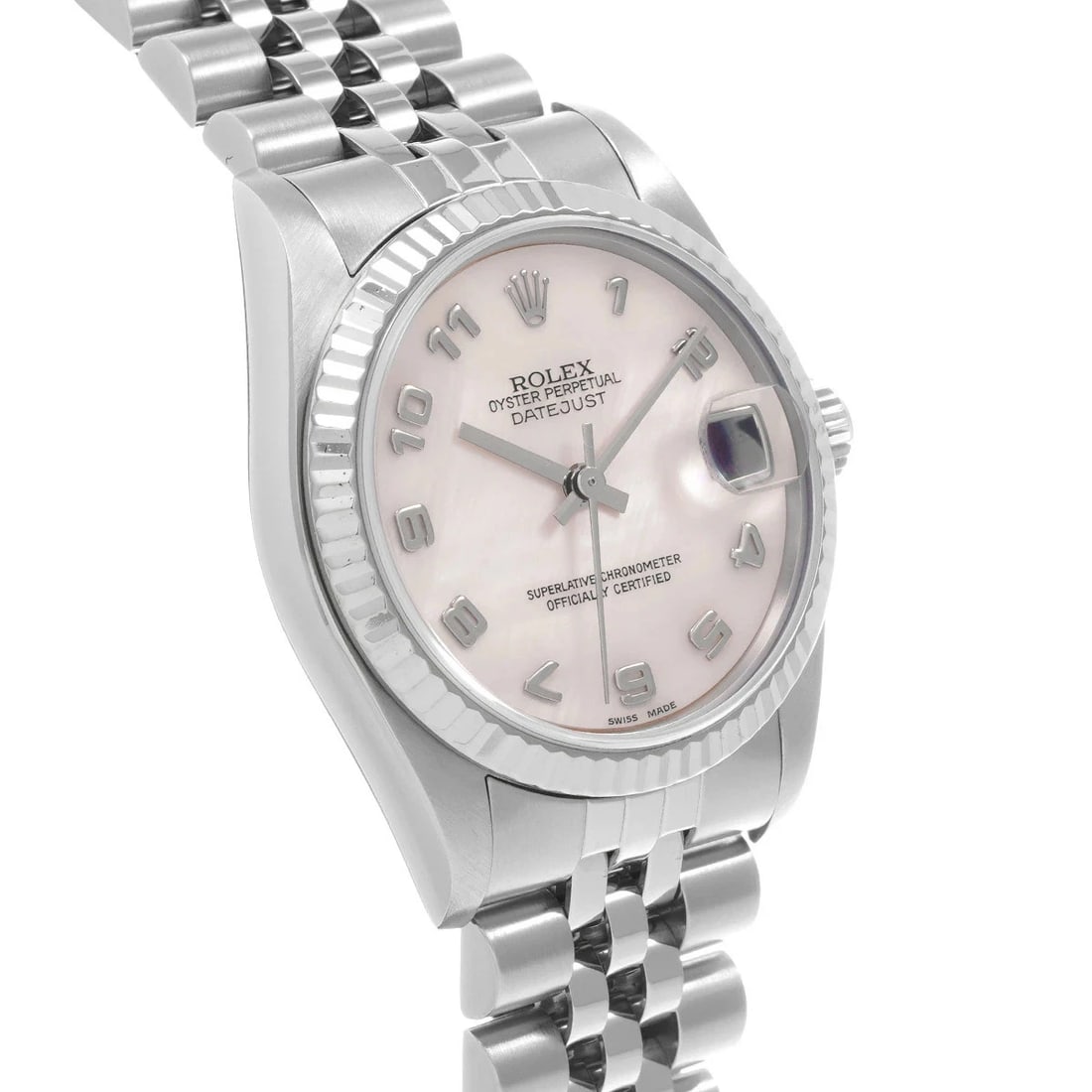 ROLEX DATEJUST PINK WATCH - 3