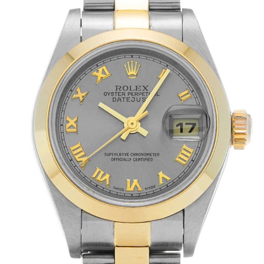 ROLEX DATEJUST GRAY WATCH - 4
