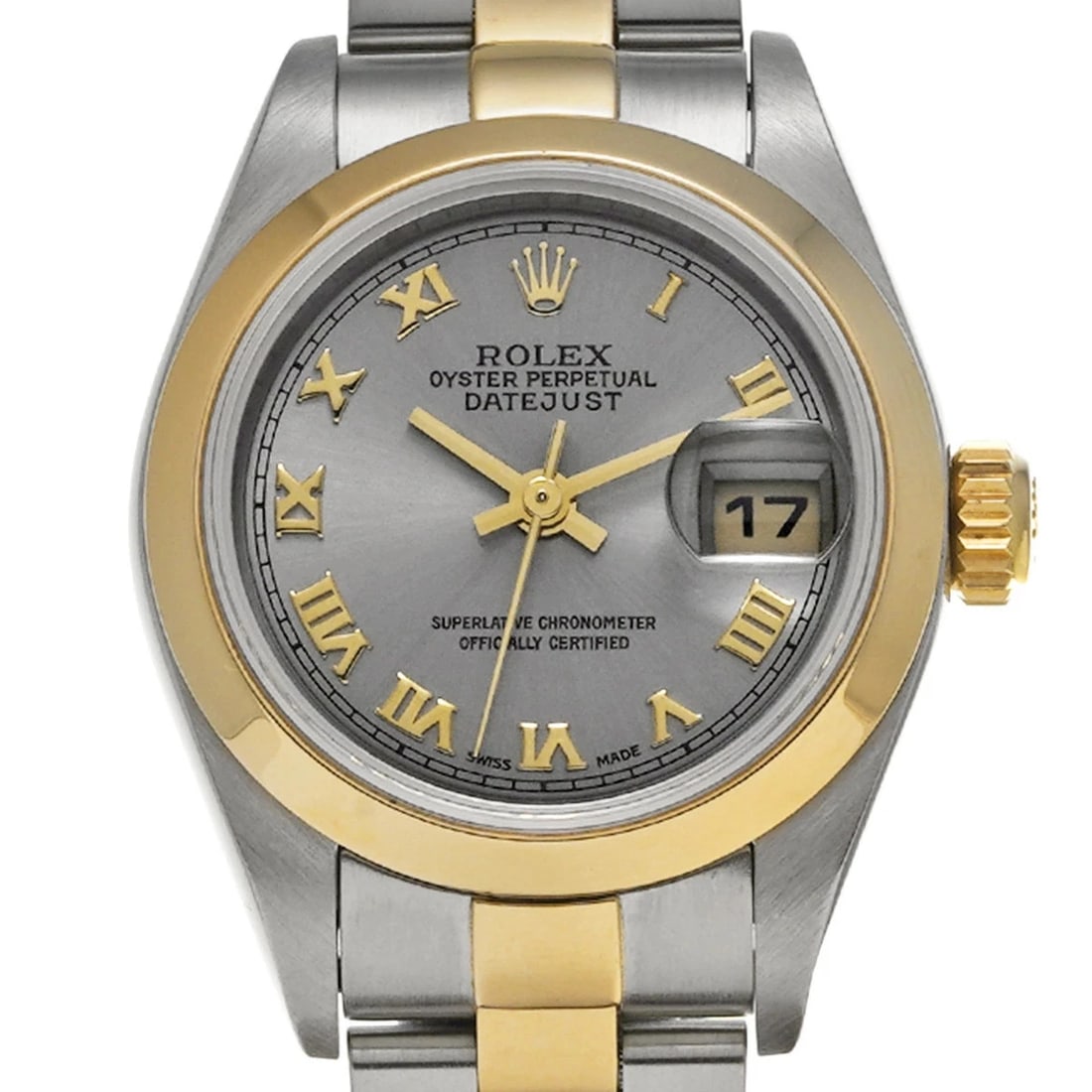 ROLEX DATEJUST GRAY WATCH - 4