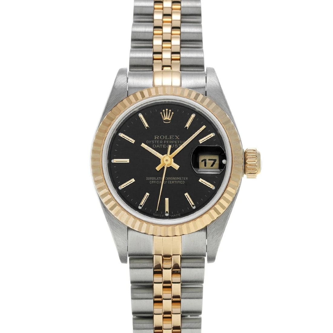 ROLEX DATEJUST BLACK WATCH (1 of 4)