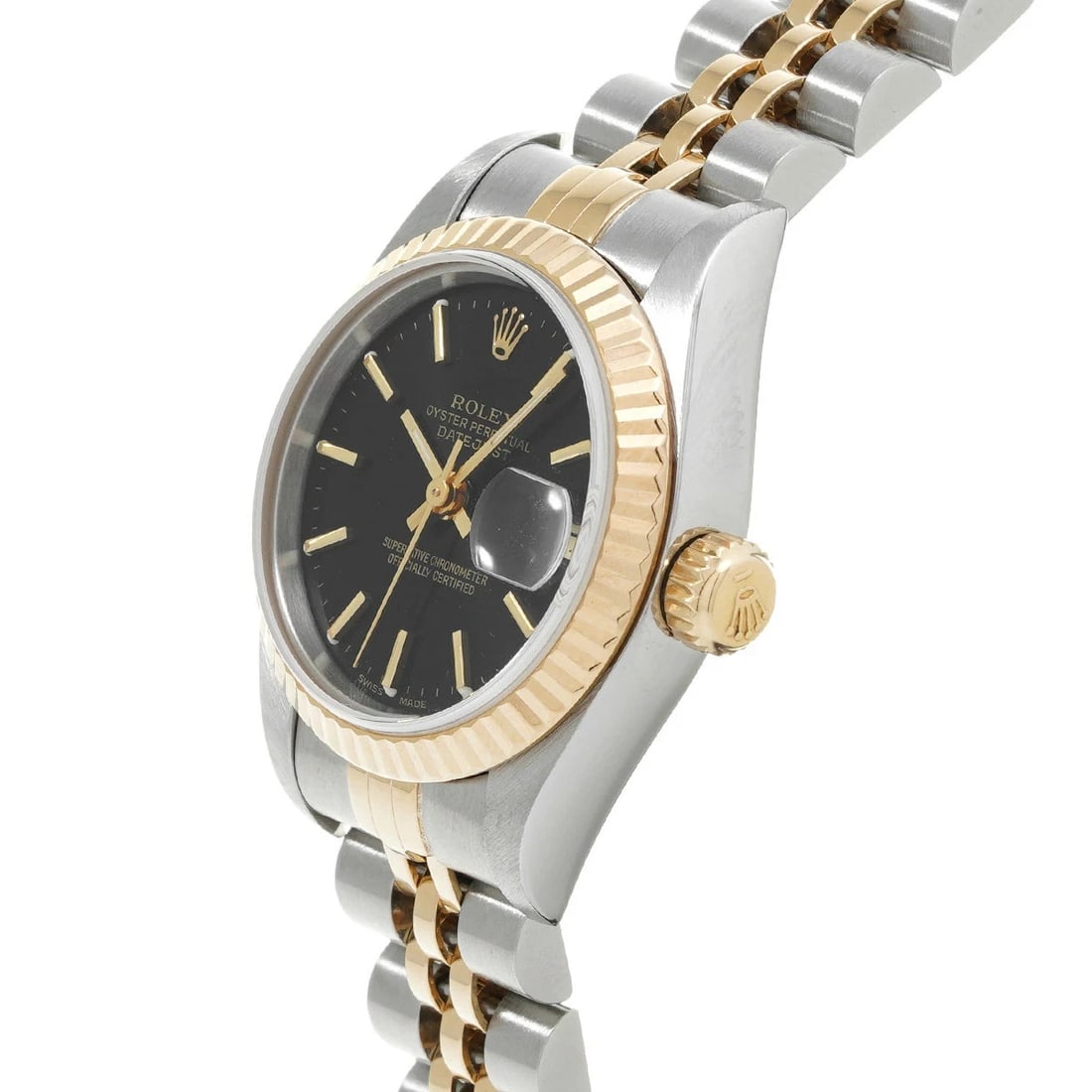 ROLEX DATEJUST BLACK WATCH - 2