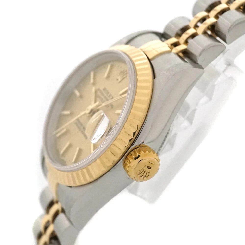 ROLEX DATEJUST GOLD WATCH - 2