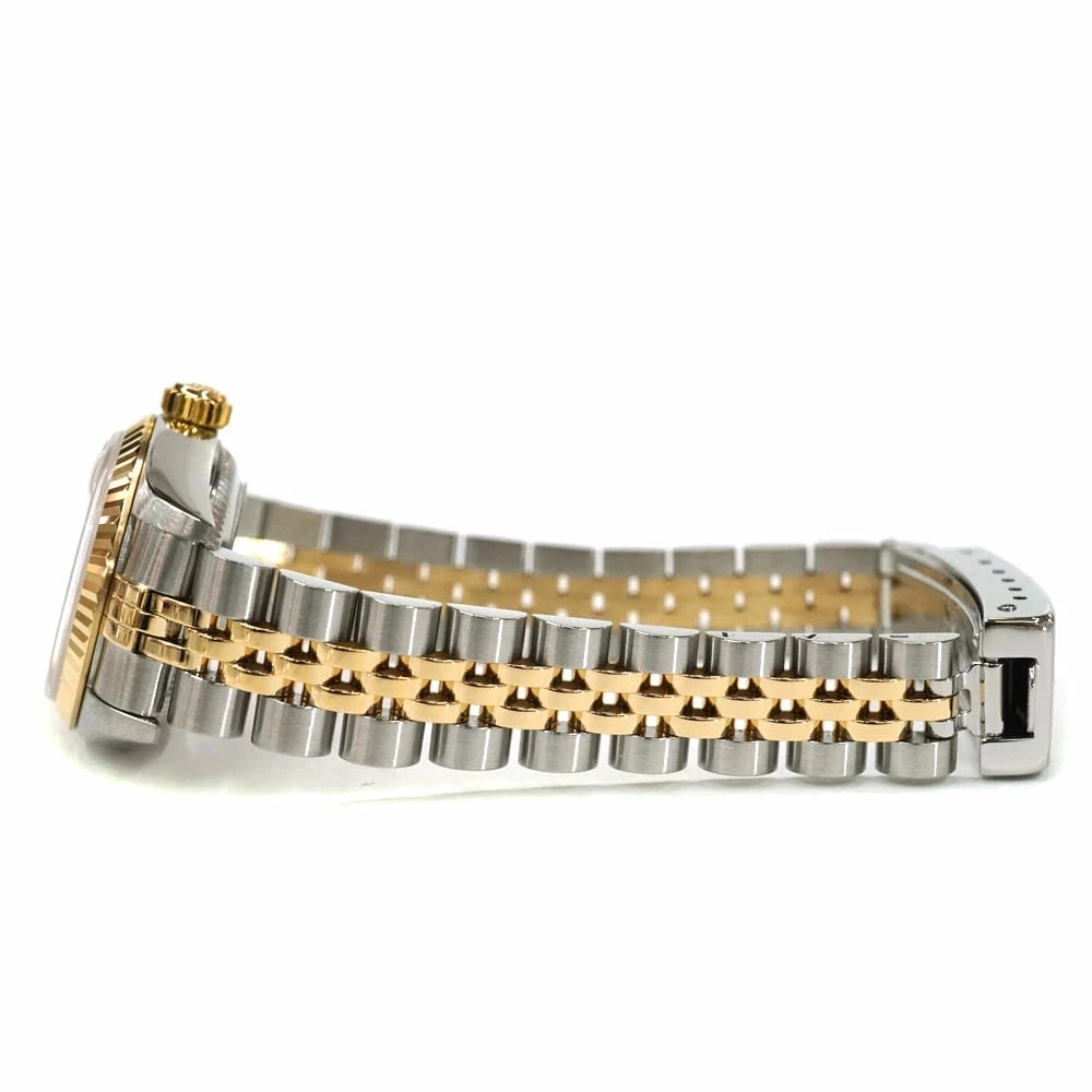 ROLEX DATEJUST GOLD WATCH - 4