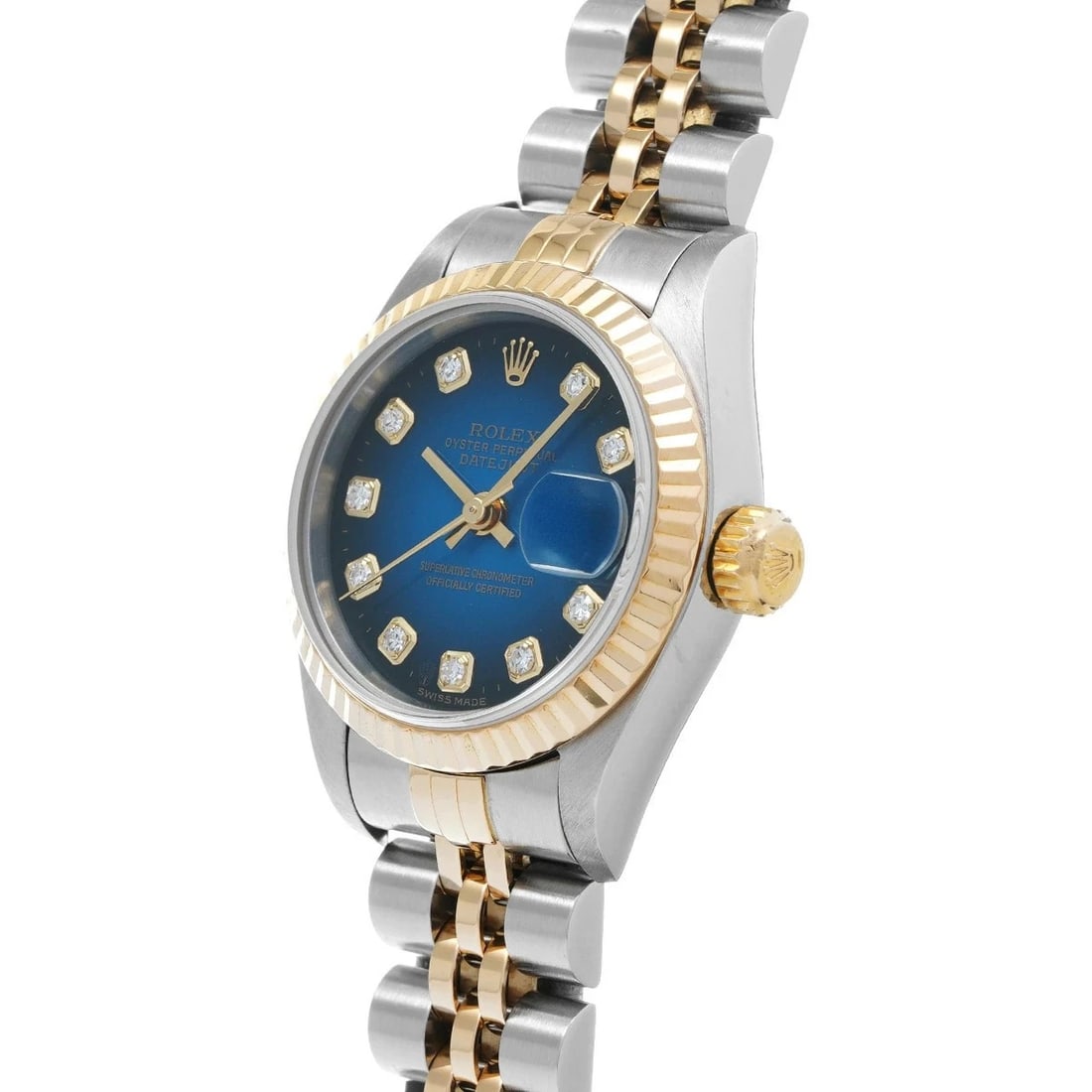 ROLEX DATEJUST BLUE WATCH - 2