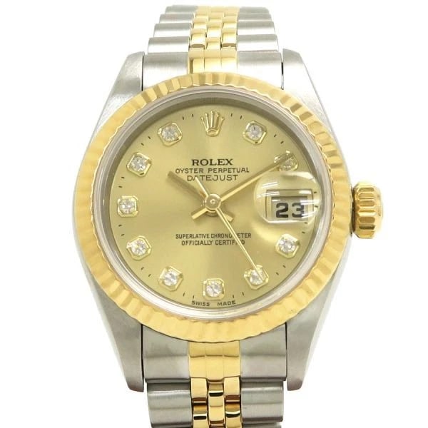 ROLEX DATEJUST WATCH: ROLEX Datejust Watch Brand: ROLEX Type: Wristwatch Material: Band Material Ss Stainless Steel/Yg Yellow Gold, Case Material NA Color: Band Color NA Size: Band Size 16cm, Case Size 26mm 