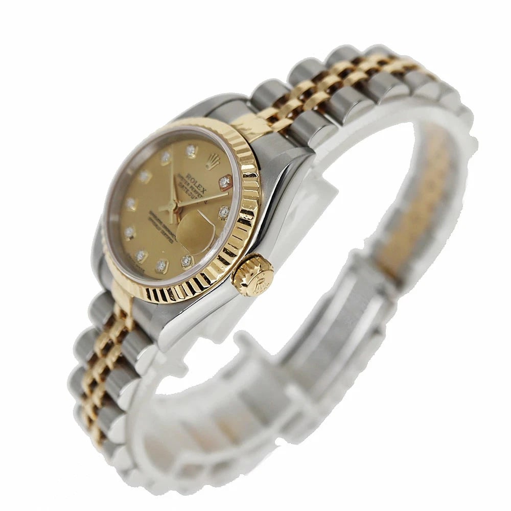 ROLEX DATEJUST GOLD WATCH - 2