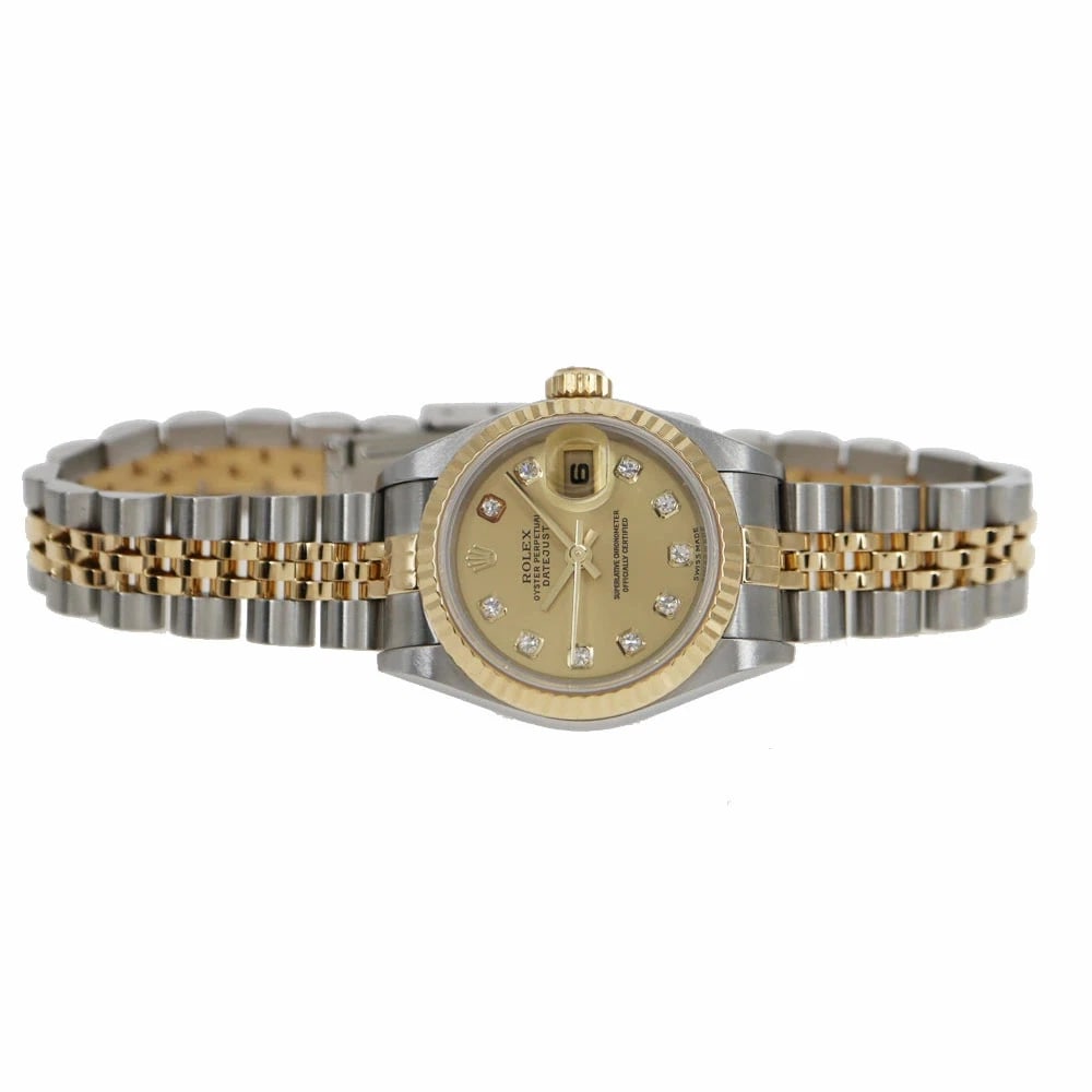 ROLEX DATEJUST GOLD WATCH - 6