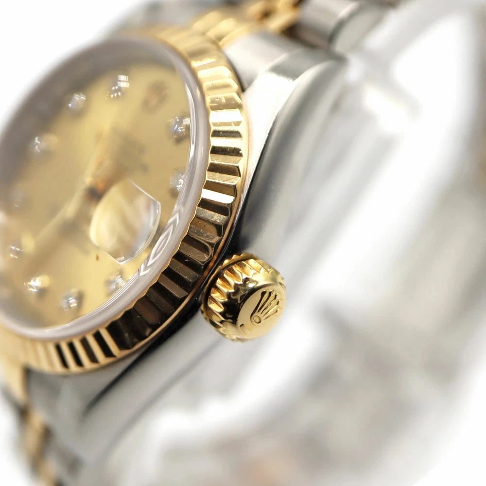ROLEX DATEJUST GOLD WATCH - 2