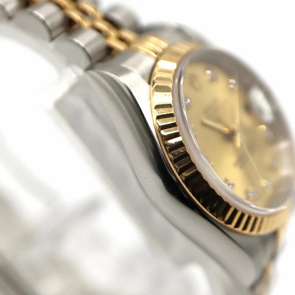ROLEX DATEJUST GOLD WATCH - 3