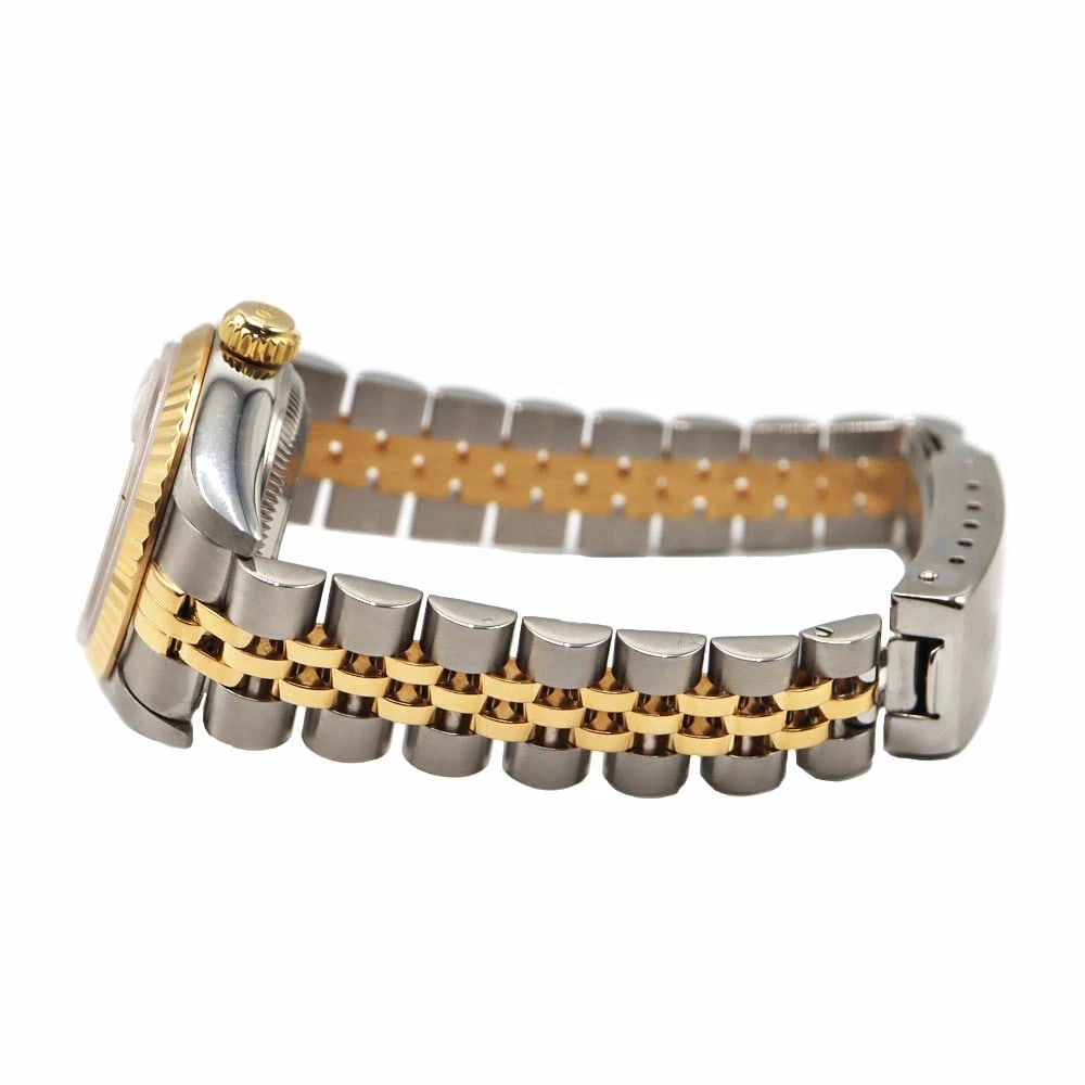 ROLEX DATEJUST GOLD WATCH - 4