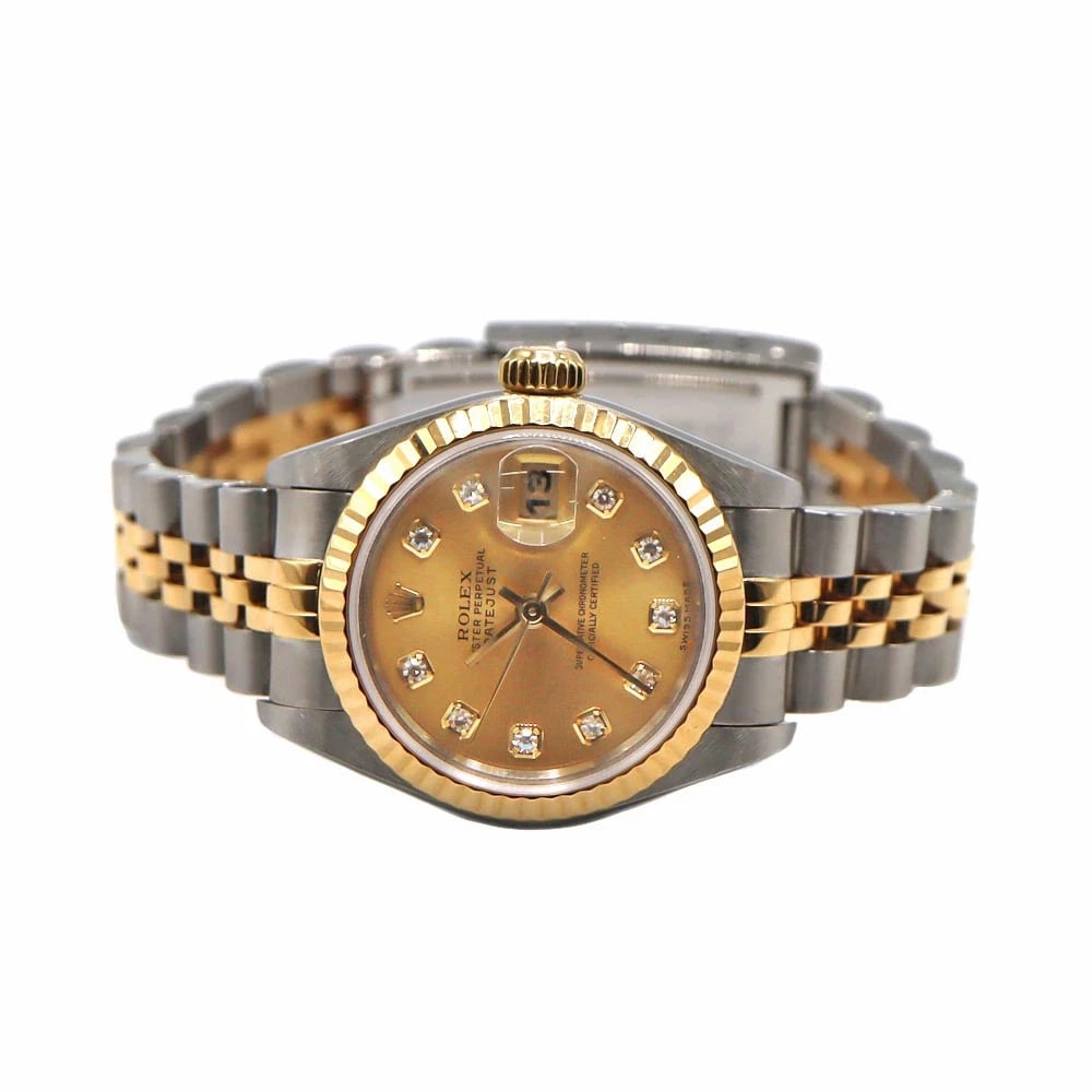 ROLEX DATEJUST GOLD WATCH - 6