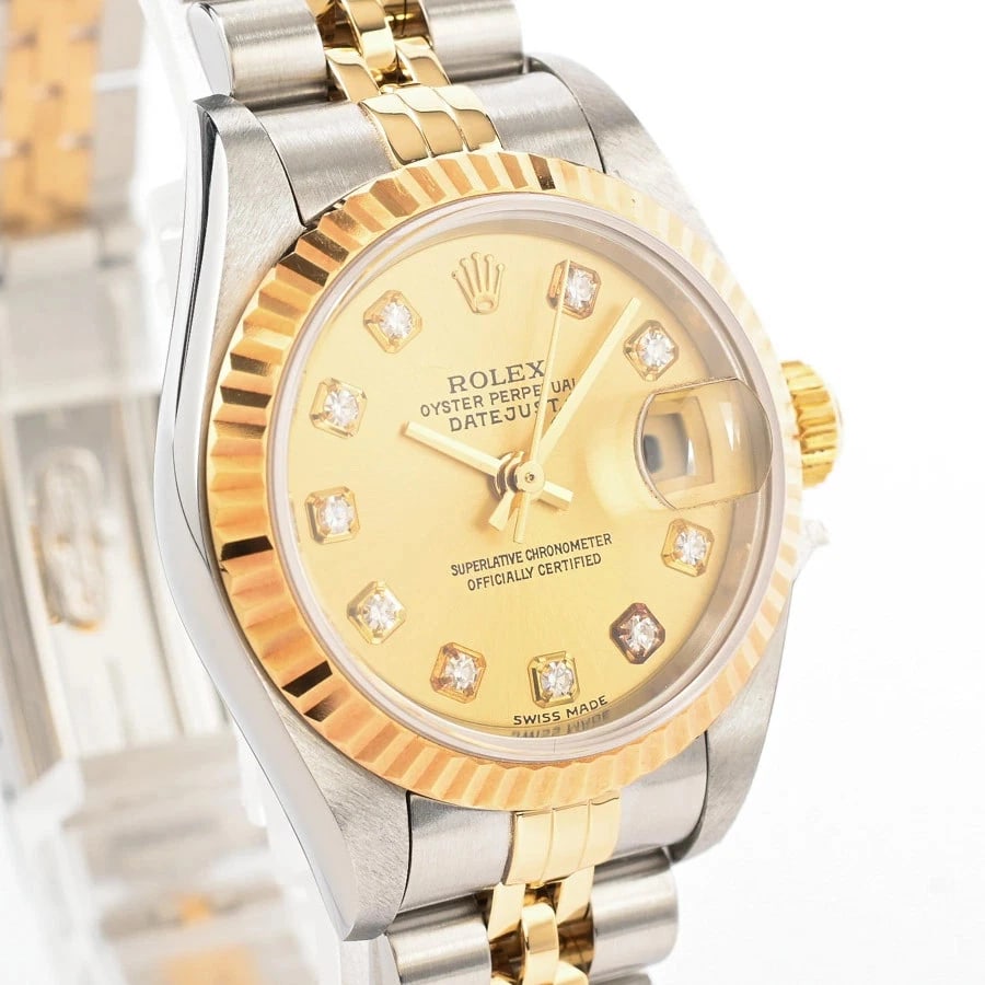 ROLEX DATEJUST YELLOW WATCH - 2