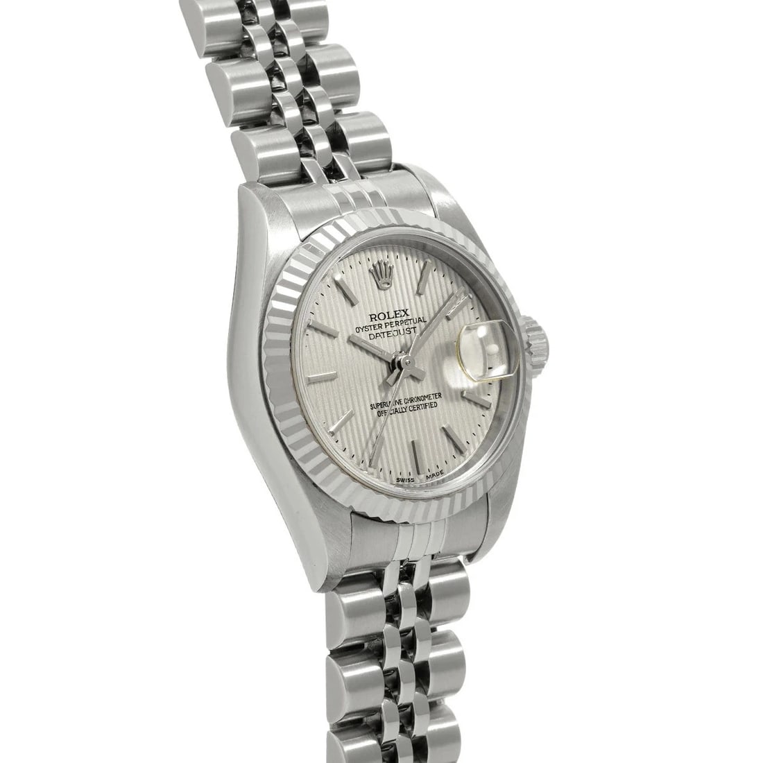 ROLEX DATEJUST SILVER WATCH - 3