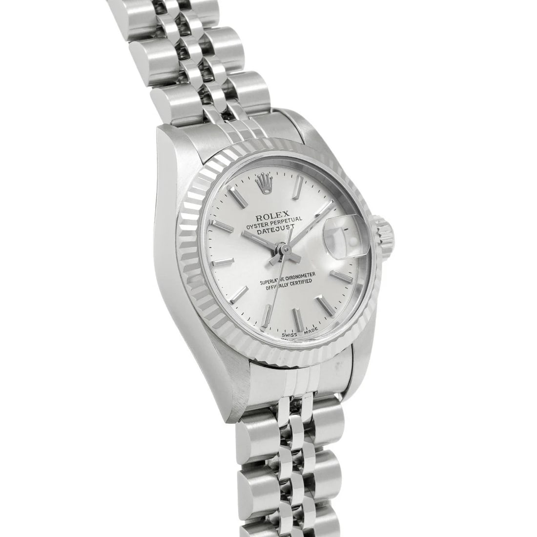 ROLEX DATEJUST SILVER WATCH - 3