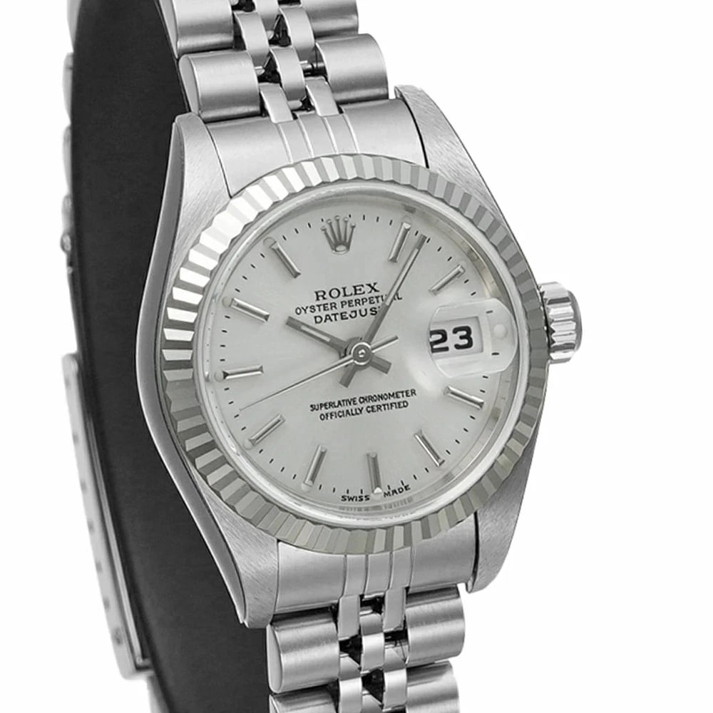 ROLEX DATEJUST SILVER WATCH - 3