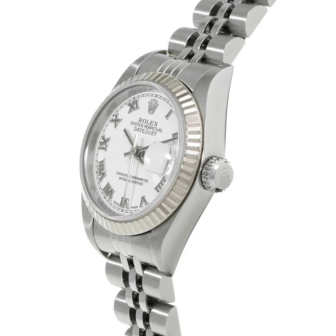 ROLEX DATEJUST WHITE WATCH - 2