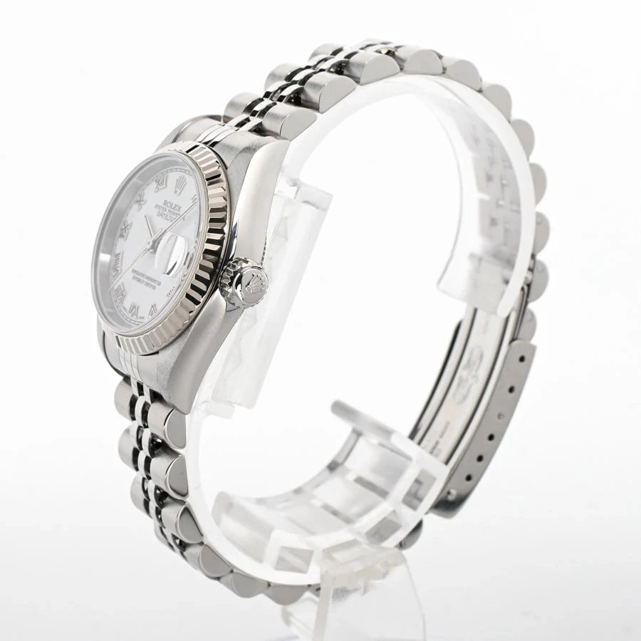 ROLEX DATEJUST WHITE WATCH - 2